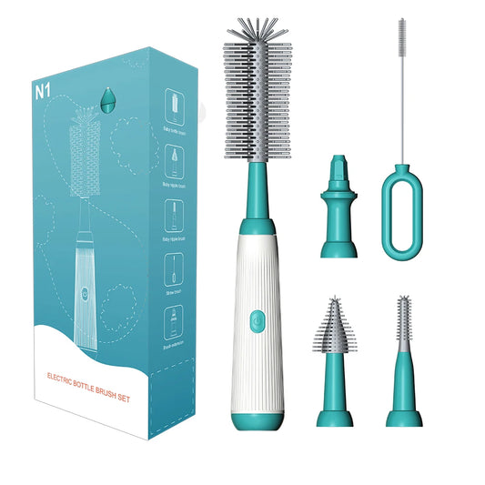 🍼Cordless Electric Baby Bottle Cleaner – Rechargeable Bottle Brush Set